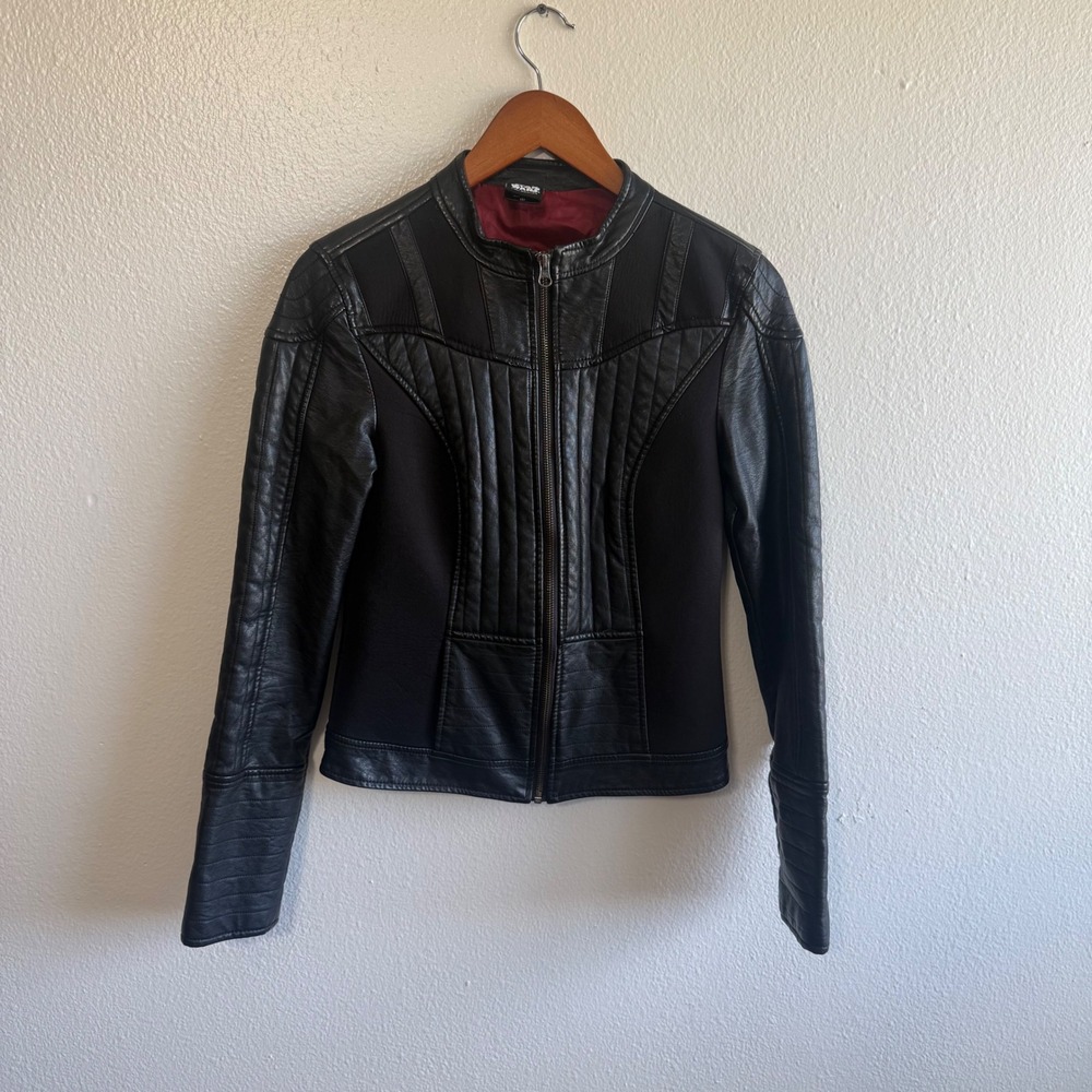 Star Wars By Her Universe Black Darth Vader Faux Leather Jacket Moto